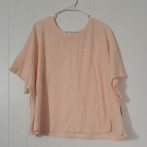 Old Navy Cream Flutter Sleeve Boxy Tee